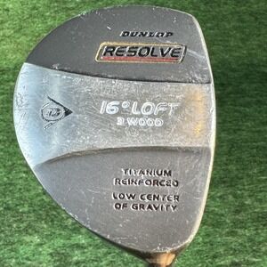Dunlop Resolve 3 Wood Golf Club 16° Loft Titanium Reinforced Low Center Gravity